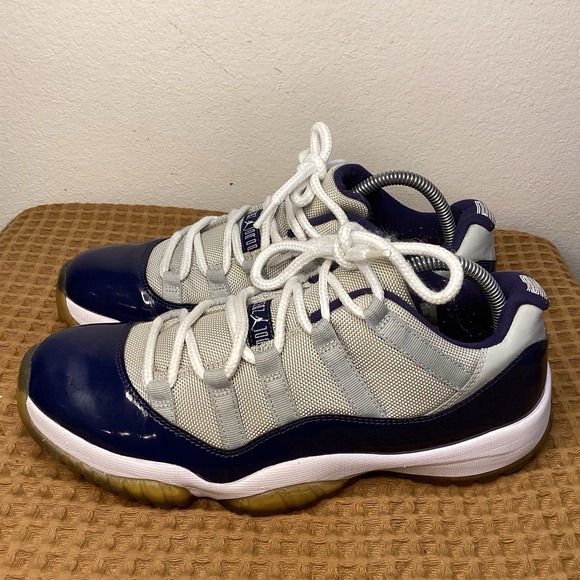 Air Jordan 11 Retro Low Georgetown Mens Sz 9.5 Grey Mist